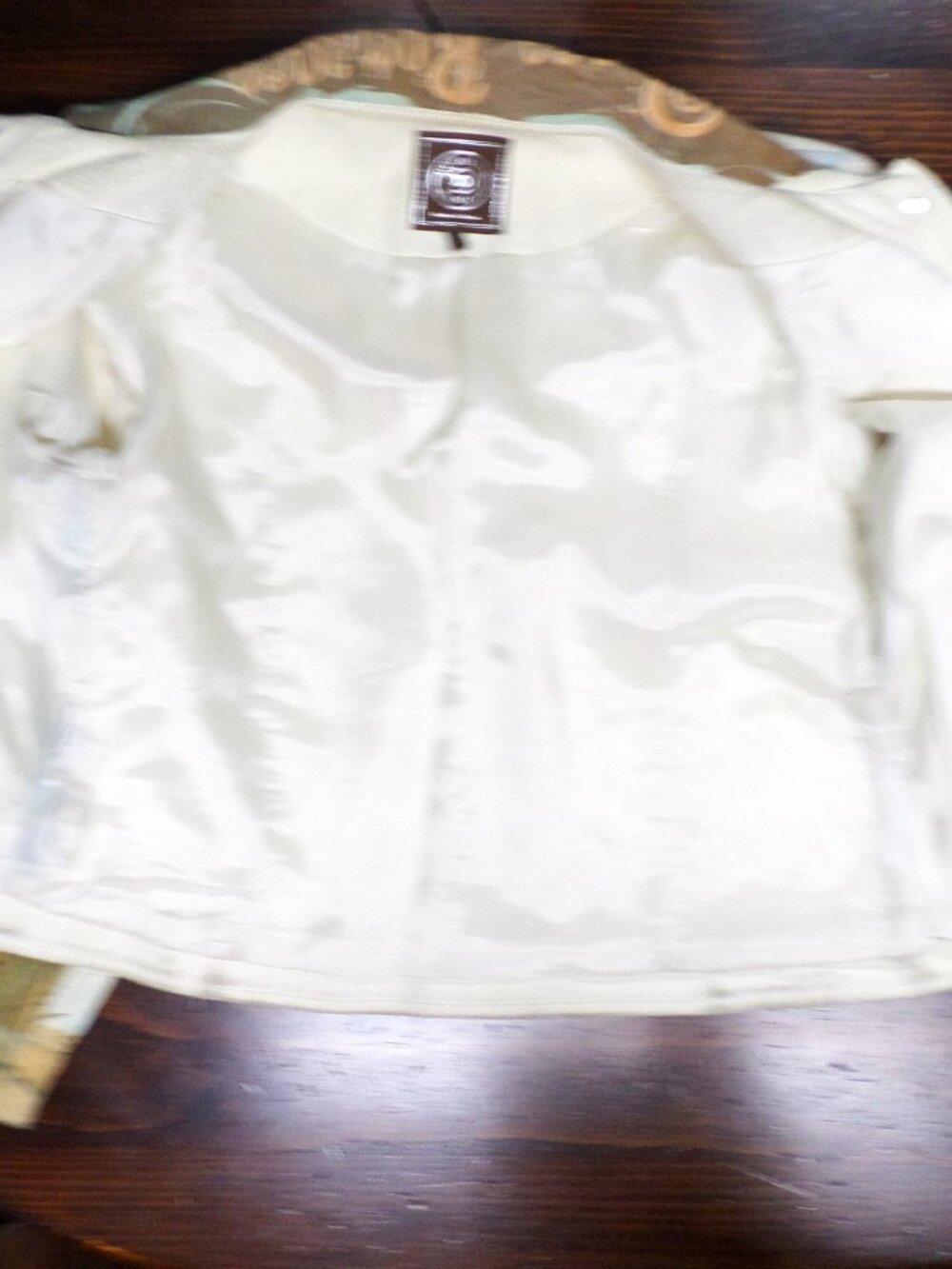 DOUBLE D RANCH Suede Leather Jacket--Range Romance - Vintage Western Print - Picture 5 of 8